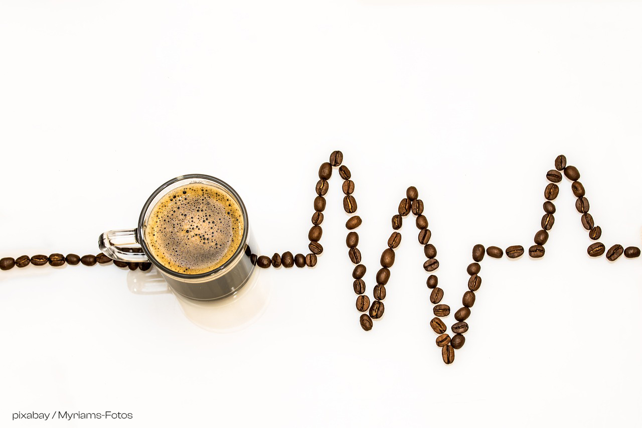 Kaffee Herzkurve