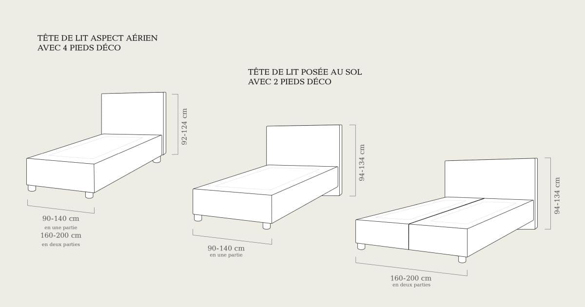 Tailles et dimensions des lit doubles : comment choisir ? Tediber