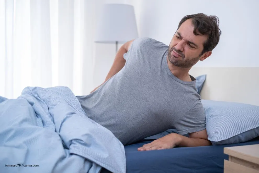 Positions de couchage contre douleurs rénales