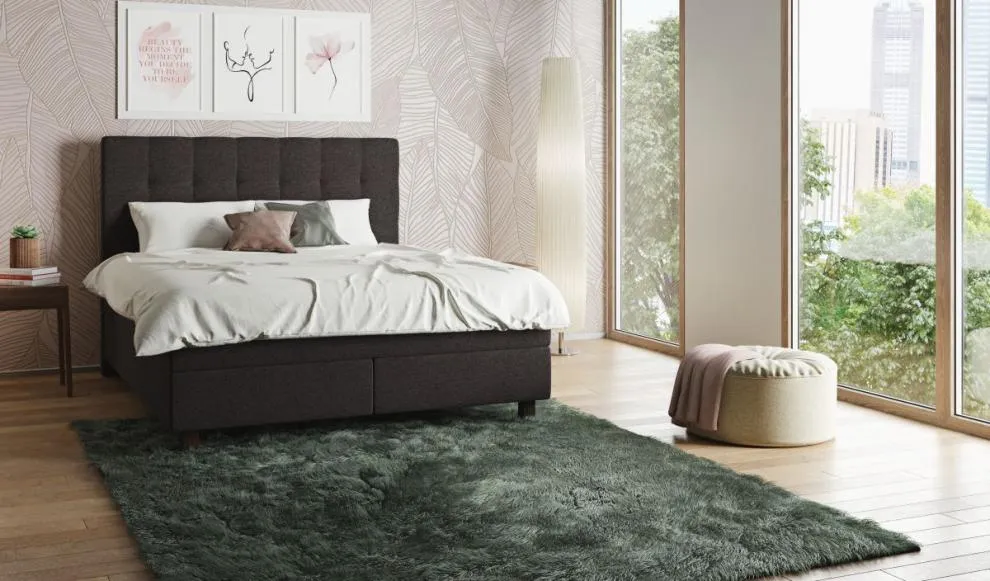 tapis dans la chambre à coucher